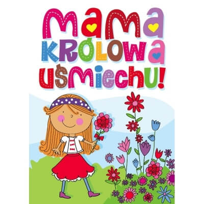Kartka Mama Królowa Uśmiechu